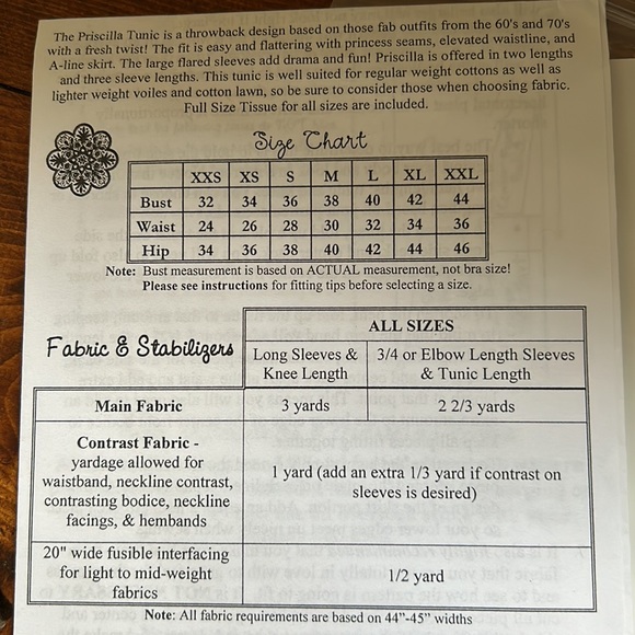 Serendipity Studio No. 114 The Princess Tunic sewing pattern New uncut - Picture 2 of 9